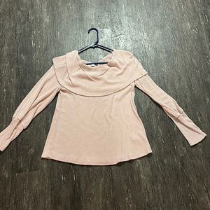 Blush long sleeve light sweater